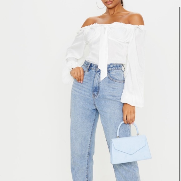 PRETTYLITTLETHING Satin Long Sleeve Top - Picture 2 of 4